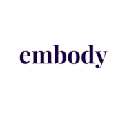 Logo for embody, an ingestible skincare brand and partner of Lyon Content
