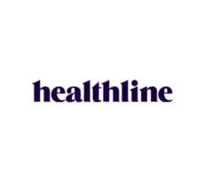 The logo for healthline, which the founder of Lyon Content writing agency was featured in.