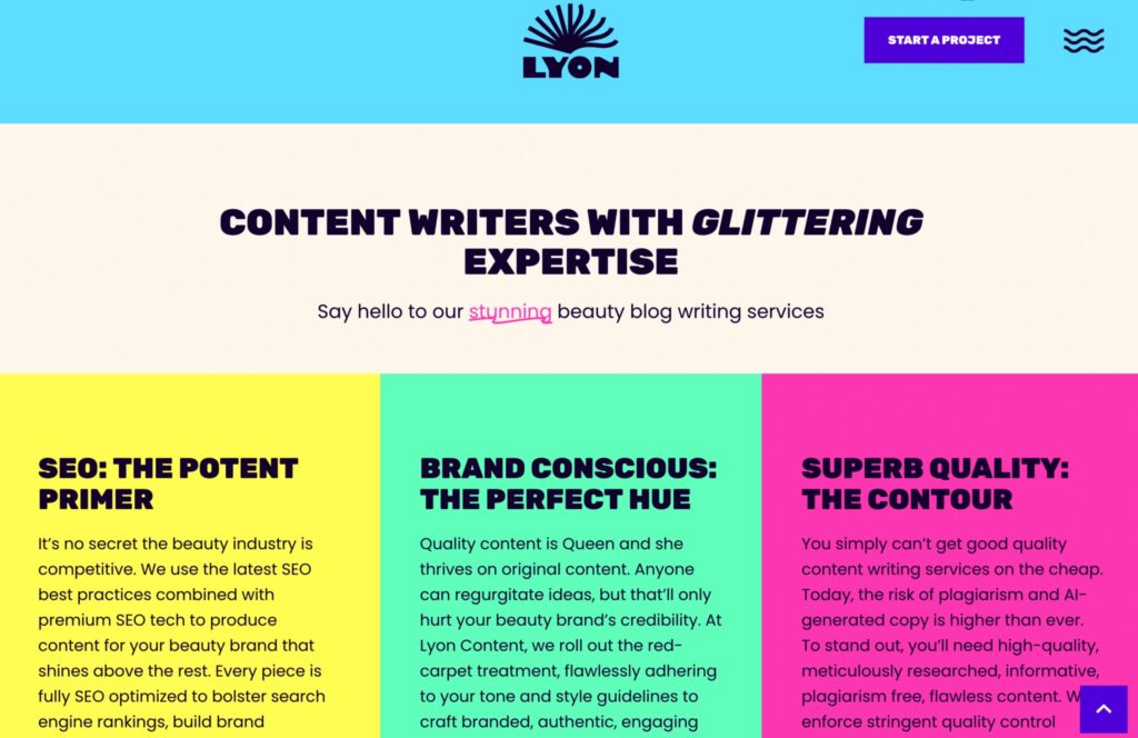 Lyon Content is one of the best content writing agencies specializing in writing beauty content for health, wellness, and beauty brands.