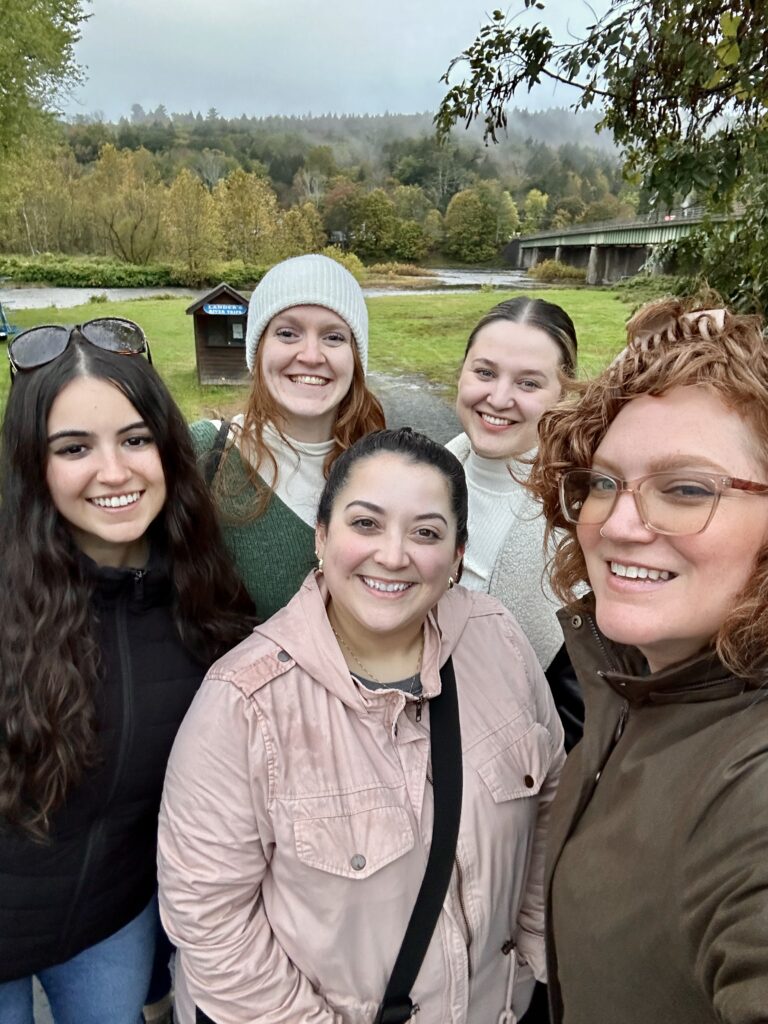 Lyon Content Writing Team exploring upstate NY at our writing retreat